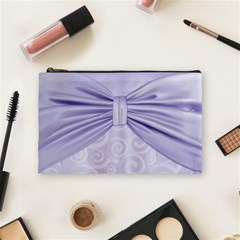 Ribbon Purple Sexy Cosmetic Bag (medium)  by Mariart