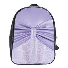 Ribbon Purple Sexy School Bags(large)  by Mariart