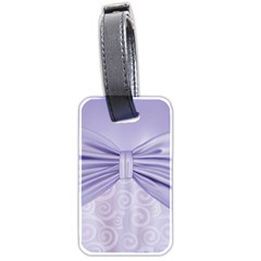 Ribbon Purple Sexy Luggage Tags (two Sides) by Mariart