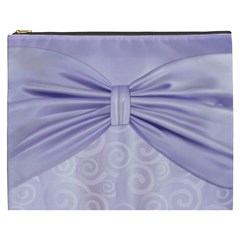 Ribbon Purple Sexy Cosmetic Bag (xxxl)  by Mariart