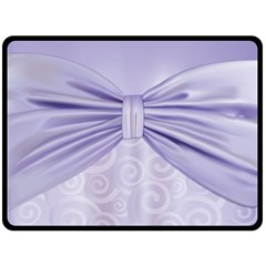 Ribbon Purple Sexy Double Sided Fleece Blanket (large)  by Mariart