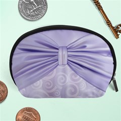 Ribbon Purple Sexy Accessory Pouches (large)  by Mariart