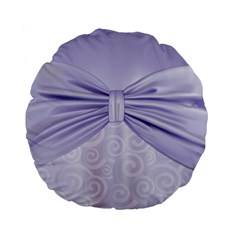 Ribbon Purple Sexy Standard 15  Premium Flano Round Cushions by Mariart