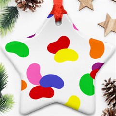 Seed Beans Color Rainbow Ornament (star) by Mariart