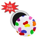 Seed Beans Color Rainbow 1.75  Magnets (100 pack)  Front