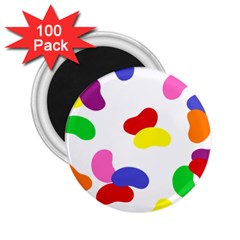 Seed Beans Color Rainbow 2 25  Magnets (100 Pack) 