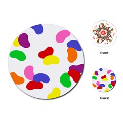 Seed Beans Color Rainbow Playing Cards (round)  by Mariart