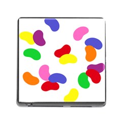 Seed Beans Color Rainbow Memory Card Reader (square) by Mariart