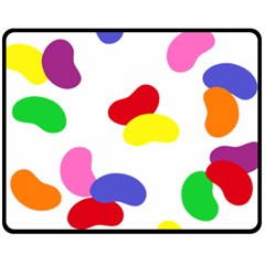 Seed Beans Color Rainbow Fleece Blanket (medium)  by Mariart