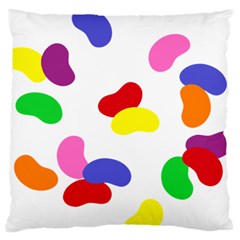 Seed Beans Color Rainbow Large Flano Cushion Case (one Side) by Mariart