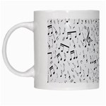 Musical Notes Song White Mugs Left