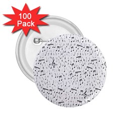 Musical Notes Song 2 25  Buttons (100 Pack) 