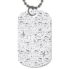 Musical Notes Song Dog Tag (two Sides) by Mariart