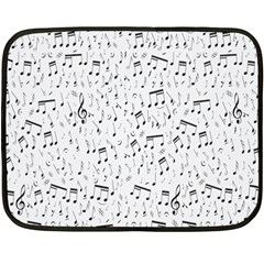 Musical Notes Song Double Sided Fleece Blanket (mini)  by Mariart