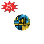 Street Dance R&b Music 1  Mini Magnets (100 pack)  Front