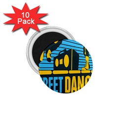 Street Dance R&b Music 1 75  Magnets (10 Pack)  by Mariart