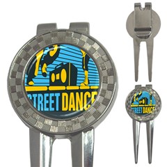 Street Dance R&b Music 3-in-1 Golf Divots by Mariart