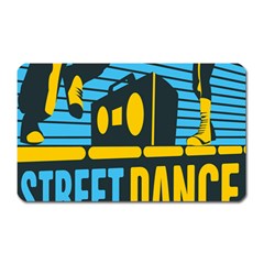 Street Dance R&b Music Magnet (rectangular) by Mariart