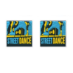 Street Dance R&b Music Cufflinks (square) by Mariart