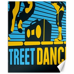 Street Dance R&b Music Canvas 11  X 14   by Mariart