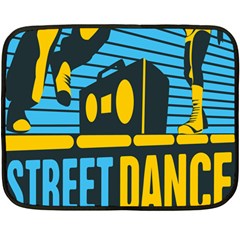 Street Dance R&b Music Fleece Blanket (mini) by Mariart