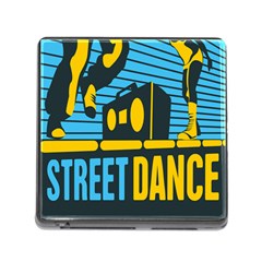 Street Dance R&b Music Memory Card Reader (square) by Mariart