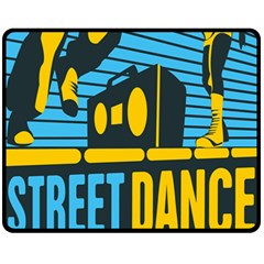 Street Dance R&b Music Fleece Blanket (medium)  by Mariart