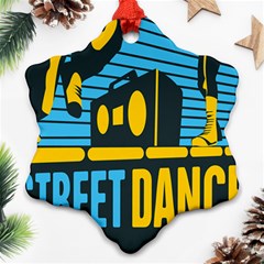 Street Dance R&b Music Ornament (snowflake) by Mariart