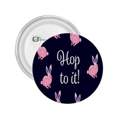 Rabbit Bunny Pink Purple Easter Animals 2 25  Buttons