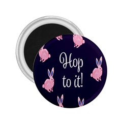 Rabbit Bunny Pink Purple Easter Animals 2 25  Magnets