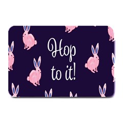 Rabbit Bunny Pink Purple Easter Animals Plate Mats by Mariart