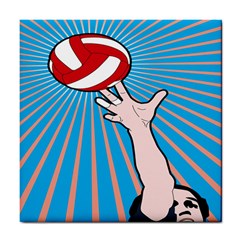 Volly Ball Sport Game Player Tile Coasters by Mariart