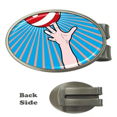 Volly Ball Sport Game Player Money Clips (oval) 