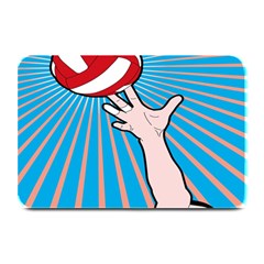 Volly Ball Sport Game Player Plate Mats by Mariart