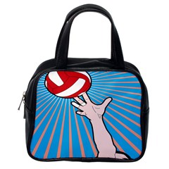 Volly Ball Sport Game Player Classic Handbags (one Side) by Mariart