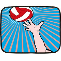 Volly Ball Sport Game Player Double Sided Fleece Blanket (mini)  by Mariart