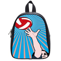 Volly Ball Sport Game Player School Bags (small)  by Mariart