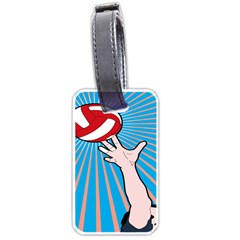 Volly Ball Sport Game Player Luggage Tags (one Side)  by Mariart