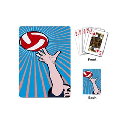 Volly Ball Sport Game Player Playing Cards (mini) 