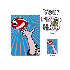 Volly Ball Sport Game Player Playing Cards 54 (mini)  by Mariart