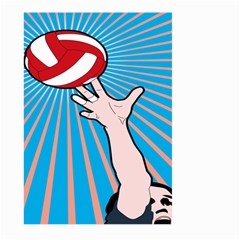 Volly Ball Sport Game Player Large Garden Flag (two Sides) by Mariart