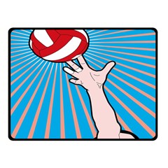 Volly Ball Sport Game Player Double Sided Fleece Blanket (small)  by Mariart