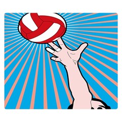 Volly Ball Sport Game Player Double Sided Flano Blanket (small)  by Mariart