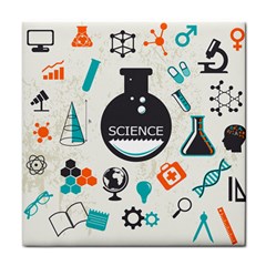 Science Chemistry Physics Tile Coasters by Mariart