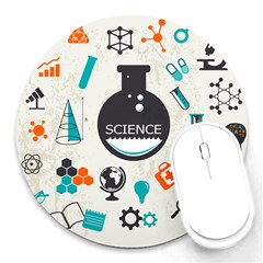 Science Chemistry Physics Round Mousepads