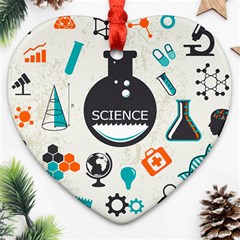 Science Chemistry Physics Ornament (heart) by Mariart