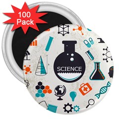 Science Chemistry Physics 3  Magnets (100 Pack) by Mariart