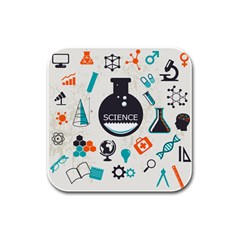 Science Chemistry Physics Rubber Square Coaster (4 Pack)  by Mariart