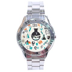 Science Chemistry Physics Stainless Steel Analogue Watch by Mariart