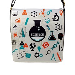 Science Chemistry Physics Flap Messenger Bag (l)  by Mariart